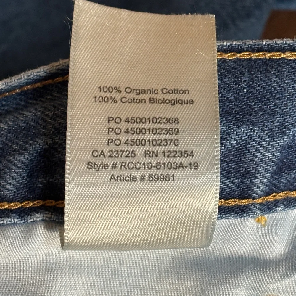 Denim Forum The Ex Boyfriend Blue Jeans Women’s Size 25 Button Fly Ankle